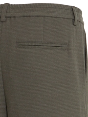 Casual Friday Green Cfgrant Relaxed Fit Pleated Trousers - Image 5 of 8