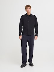 Casual Friday Black Soft Touch Brushed Shirt - Image 3 of 8