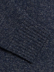 Casual Friday Blue CFANTE Melange Wool Mix Knitted Jumper - Image 8 of 8