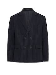 Casual Friday Blue CFALBY Pinstripe Double Breasted Blazer - Image 2 of 3