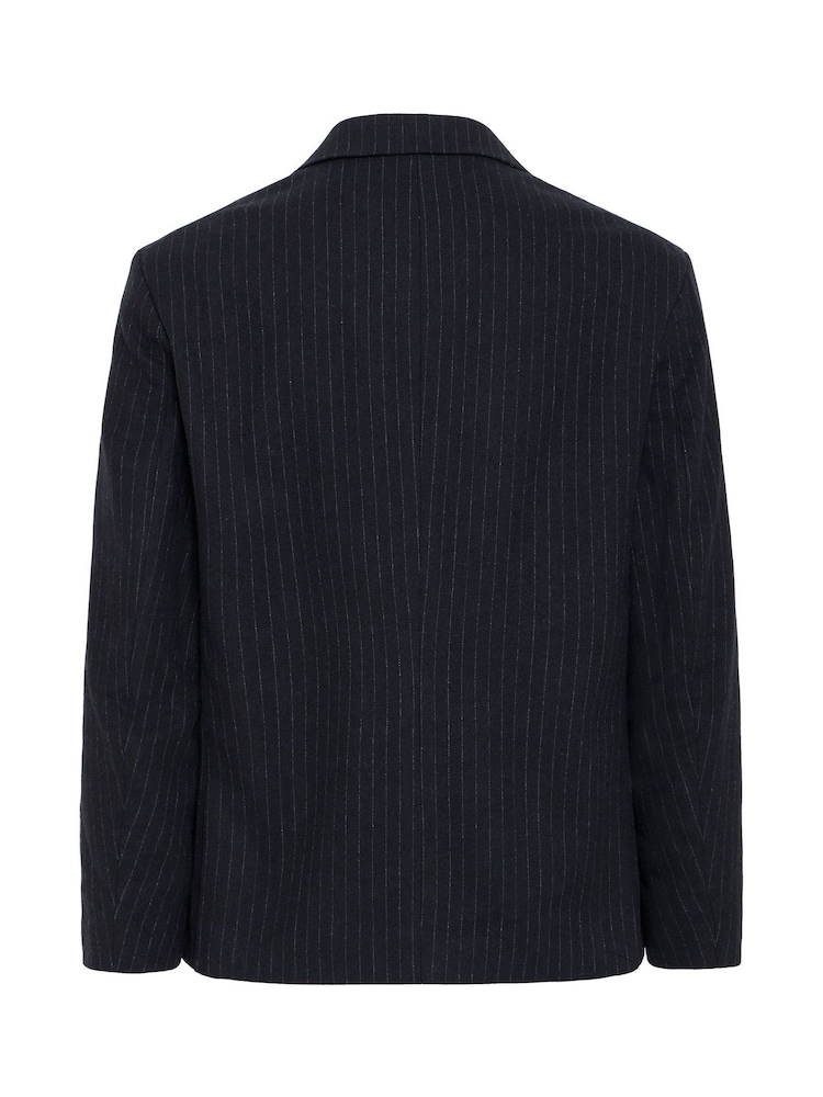 Casual Friday Blue CFALBY Pinstripe Double Breasted Blazer - Image 3 of 3 Casual Friday Blue CFALBY Pinstripe Double Breasted Blazer - Image 3 of 3