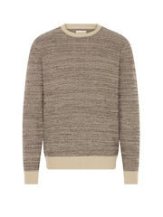Blend Natural Textured Crew Neck Knit Jumper - Image 3 of 3