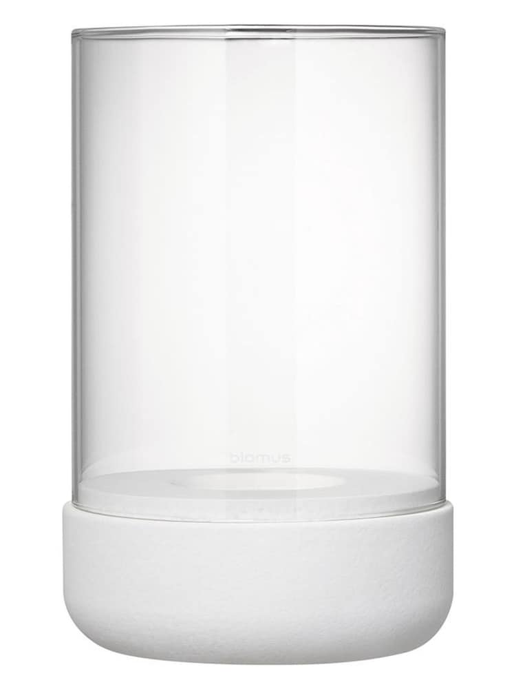 blomus Lily White CALMA Medium Hurricane Lamp - Image 2 of 3 blomus Lily White CALMA Medium Hurricane Lamp - Image 2 of 3