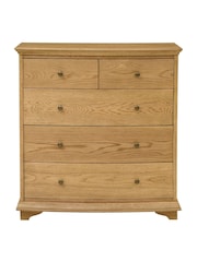 Cotswold Company Natural Winchcombe Oiled Oak 5 Drawer Chest - Image 2 of 6