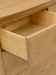 Cotswold Company Natural Winchcombe Oiled Oak 5 Drawer Chest - Image 5 of 6