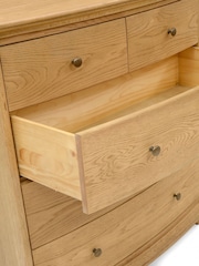 Cotswold Company Natural Winchcombe Oiled Oak 5 Drawer Chest - Image 6 of 6