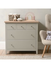 Cotswold Company Dove Grey Chester Small 5 Drawer Chest - Image 2 of 6