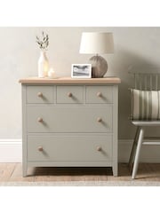 Cotswold Company Dove Grey Chester Small 5 Drawer Chest - Image 3 of 6