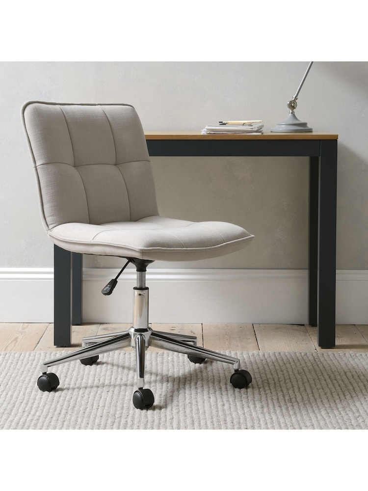 Cotswold Company Stone Linen Ashton Linen Office Chair - Image 1 of 6 Cotswold Company Stone Linen Ashton Linen Office Chair - Image 1 of 6