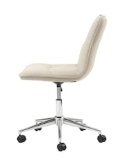 Cotswold Company Stone Linen Ashton Linen Office Chair - Image 3 of 6