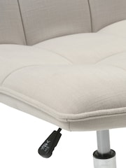 Cotswold Company Stone Linen Ashton Linen Office Chair - Image 6 of 6