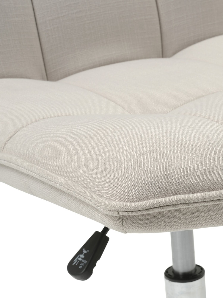 Cotswold Company Stone Linen Ashton Linen Office Chair - Image 6 of 6 Cotswold Company Stone Linen Ashton Linen Office Chair - Image 6 of 6