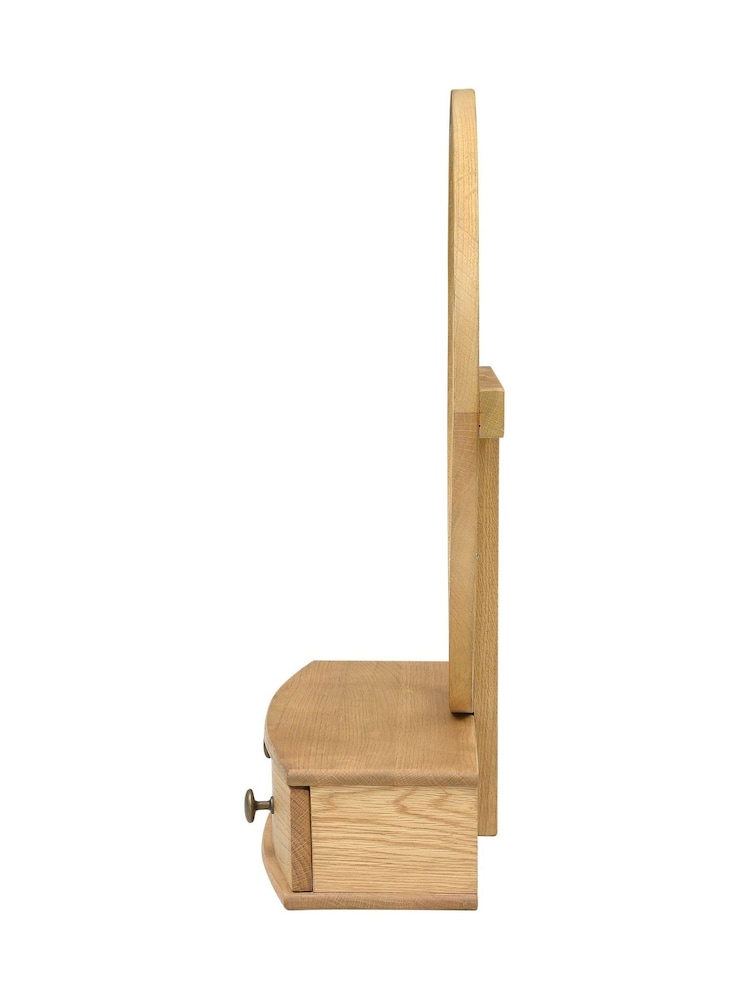 Cotswold Company Natural Winchcombe Oiled Oak Vanity Mirror - Image 2 of 4