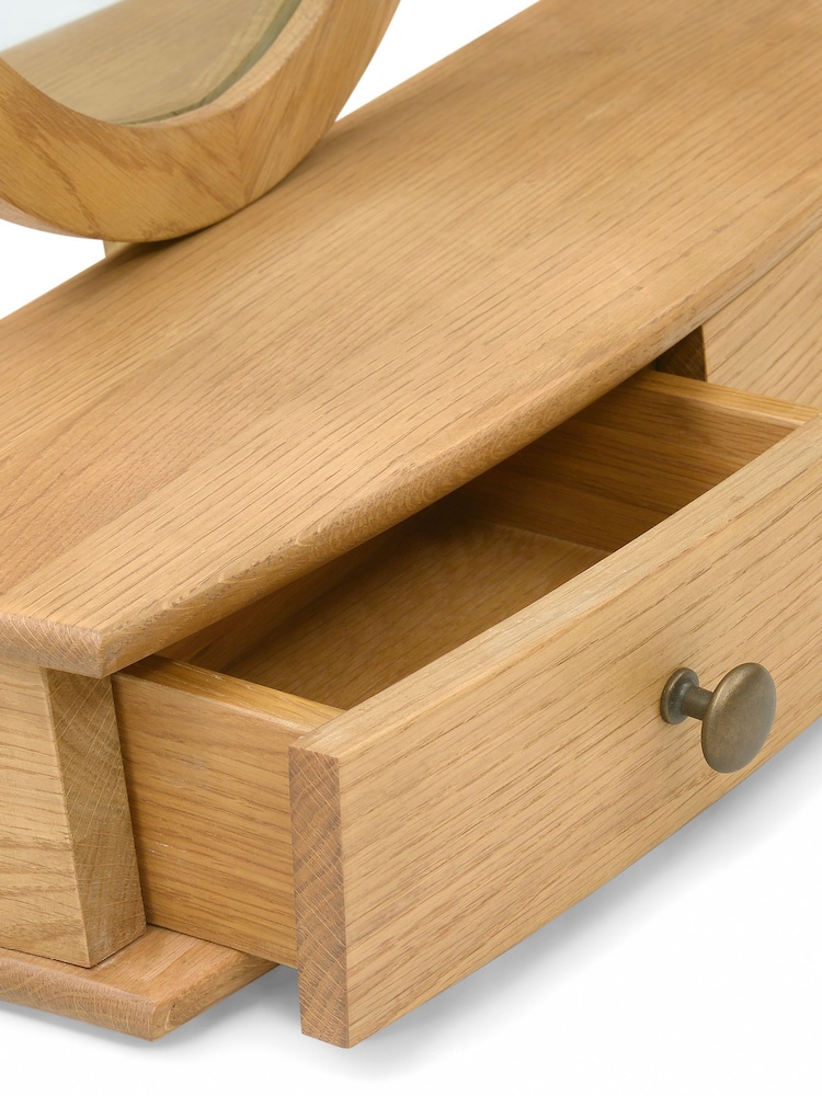 Cotswold Company Natural Winchcombe Oiled Oak Vanity Mirror - Image 4 of 4