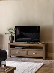 Gallery Home Natural Milton Solid Oak Media Unit - Image 1 of 9