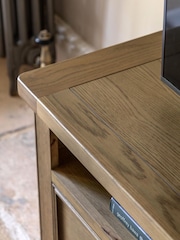 Gallery Home Natural Milton Solid Oak Media Unit - Image 2 of 9