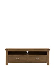 Gallery Home Natural Milton Solid Oak Media Unit - Image 6 of 9