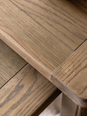 Gallery Home Set of 2 Natural Milton Solid Oak Nest Tables - Image 2 of 9