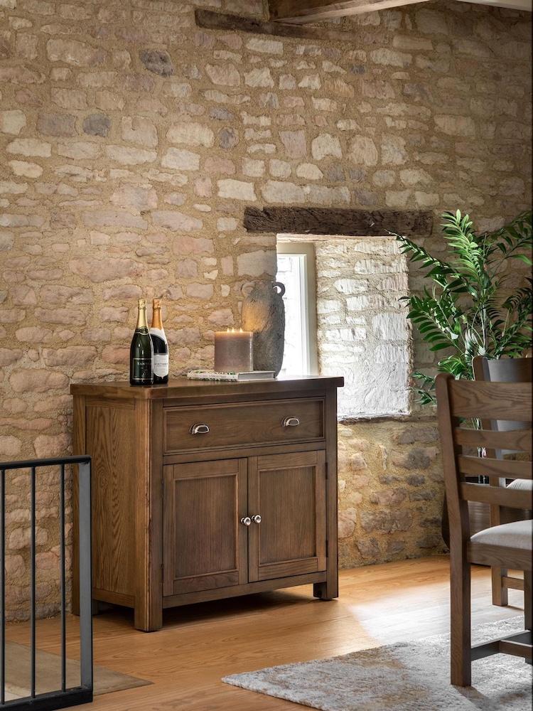 Gallery Home Natural Milton Sold Oak 2 Door 1 Drawer Sideboard - Image 1 of 9 Gallery Home Natural Milton Sold Oak 2 Door 1 Drawer Sideboard - Image 1 of 9