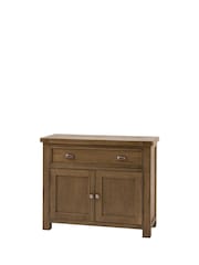 Gallery Home Natural Milton Sold Oak 2 Door 1 Drawer Sideboard - Image 6 of 9