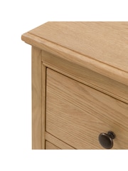 Gallery Home Natural Clayton Solid Oak 3 Drawer Chest - Image 8 of 9