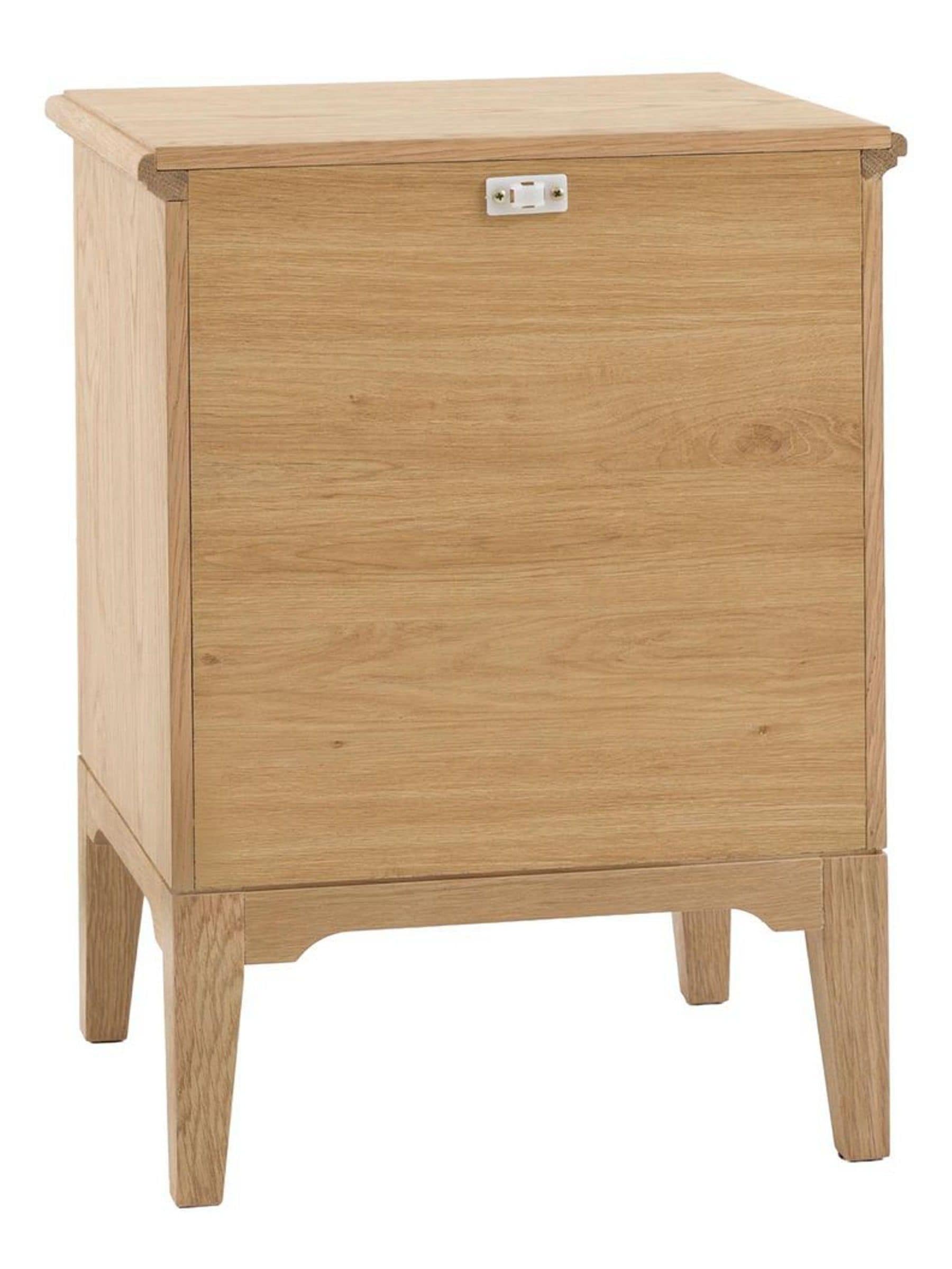 Buy Gallery Home Natural Clayton Solid Oak 2 Drawer Bedside Table