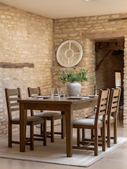 Gallery Home Natural Milton Solid Oak Extending Dining Table - Image 1 of 9