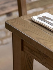 Gallery Home Natural Milton Solid Oak Extending Dining Table - Image 3 of 9