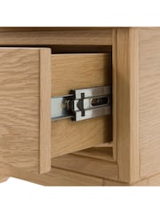 Gallery Home Natural Clayton Solid Oak 1 Drawer Bedside Table - Image 4 of 9