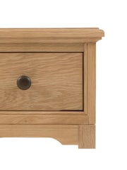 Gallery Home Natural Clayton Solid Oak 1 Drawer Bedside Table - Image 5 of 9