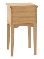 Gallery Home Natural Clayton Solid Oak 1 Drawer Bedside Table - Image 6 of 9
