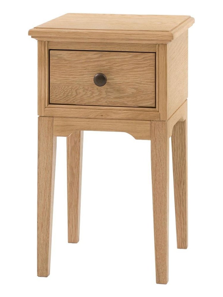 Gallery Home Natural Clayton Solid Oak 1 Drawer Bedside Table - Image 9 of 9 Gallery Home Natural Clayton Solid Oak 1 Drawer Bedside Table - Image 9 of 9