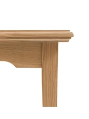 Gallery Home Natural Clayton Oak Veneer Extending Dining Table - Image 6 of 9