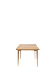 Gallery Home Natural Clayton Oak Veneer Extending Dining Table - Image 8 of 9