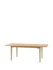 Gallery Home Natural Clayton Oak Veneer Extending Dining Table - Image 9 of 9