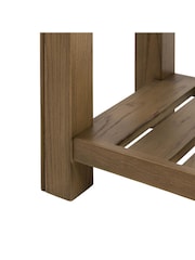 Gallery Home Natural Milton Solid Oak 1 Drawer Console Table - Image 8 of 9