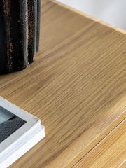 Gallery Home Natural Bala Wood 2 Drawer Console Table - Image 2 of 9