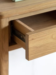 Gallery Home Natural Bala Wood 2 Drawer Console Table - Image 3 of 9