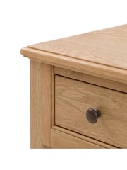 Gallery Home Natural Clayton Solid Oak 1 Drawer Coffee Table - Image 4 of 9