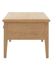 Gallery Home Natural Clayton Solid Oak 1 Drawer Coffee Table - Image 8 of 9