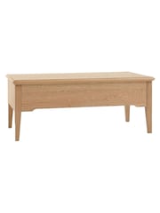 Gallery Home Natural Clayton Solid Oak 1 Drawer Coffee Table - Image 9 of 9
