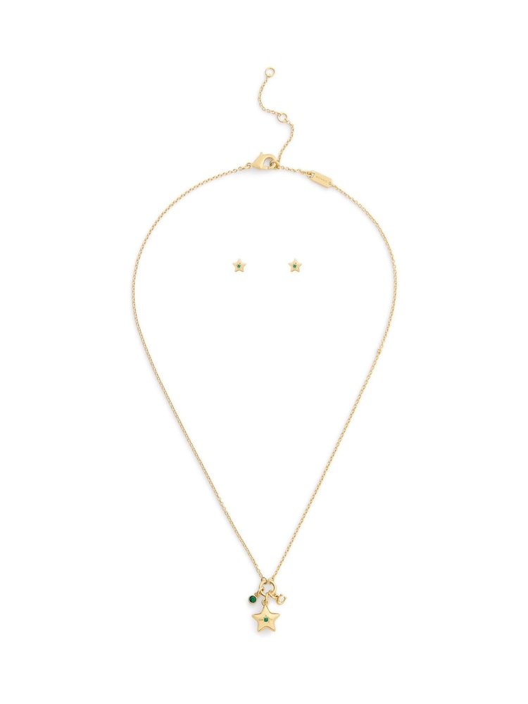 COACH Gold Tone Signature Star Charm Jewelry Set - Image 1 of 6