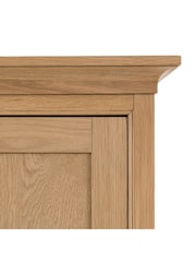 Gallery Home Natural Clayton Solid Oak 2 Door 1 Drawer Wardrobe - Image 10 of 10