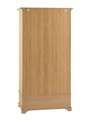 Gallery Home Natural Clayton Solid Oak 2 Door 1 Drawer Wardrobe - Image 6 of 10