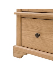 Gallery Home Natural Clayton Solid Oak 2 Door 1 Drawer Wardrobe - Image 9 of 10