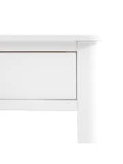 Gallery Home White Alberta Wood 2 Drawer Console Table - Image 8 of 9