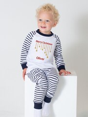 Ruff Cubs Kidswear Personalised Merry Christmas Pyjamas - Image 1 of 2