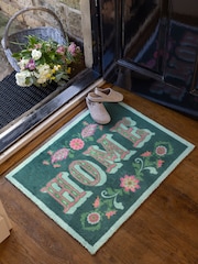 Hug Rug Teal Homefolk Mat - Image 1 of 4