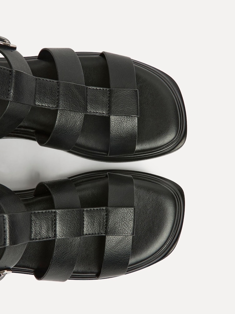 Linzi Black Naya Gladiator Style Sandals - Image 5 of 5