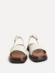 乳白色 - Linzi Balance Two Part Flat Sandals - 圖片 3/5